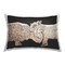 Hugging Cattle on Black Decorative Printed Throw Pillow Design by Ashley Justice, 14 x 7 x 20